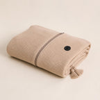 Chal beige doblado